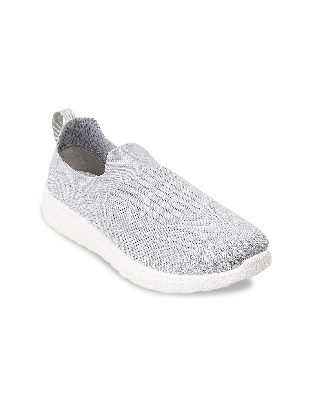 

WALKWAY by Metro Women Grey Woven Design Slip-On Sneakers