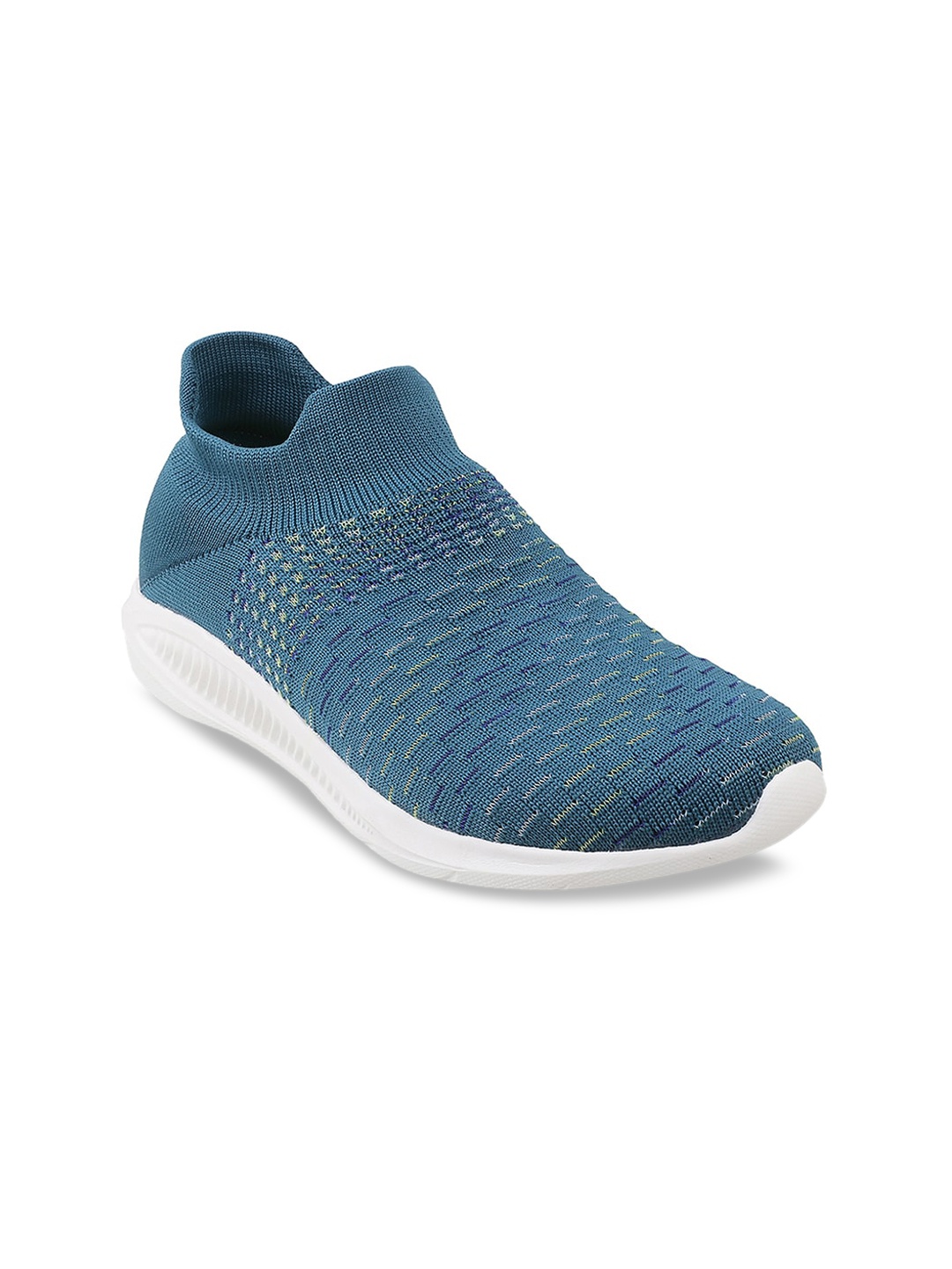 

WALKWAY by Metro Women Blue Woven Design Slip-On Sneakers