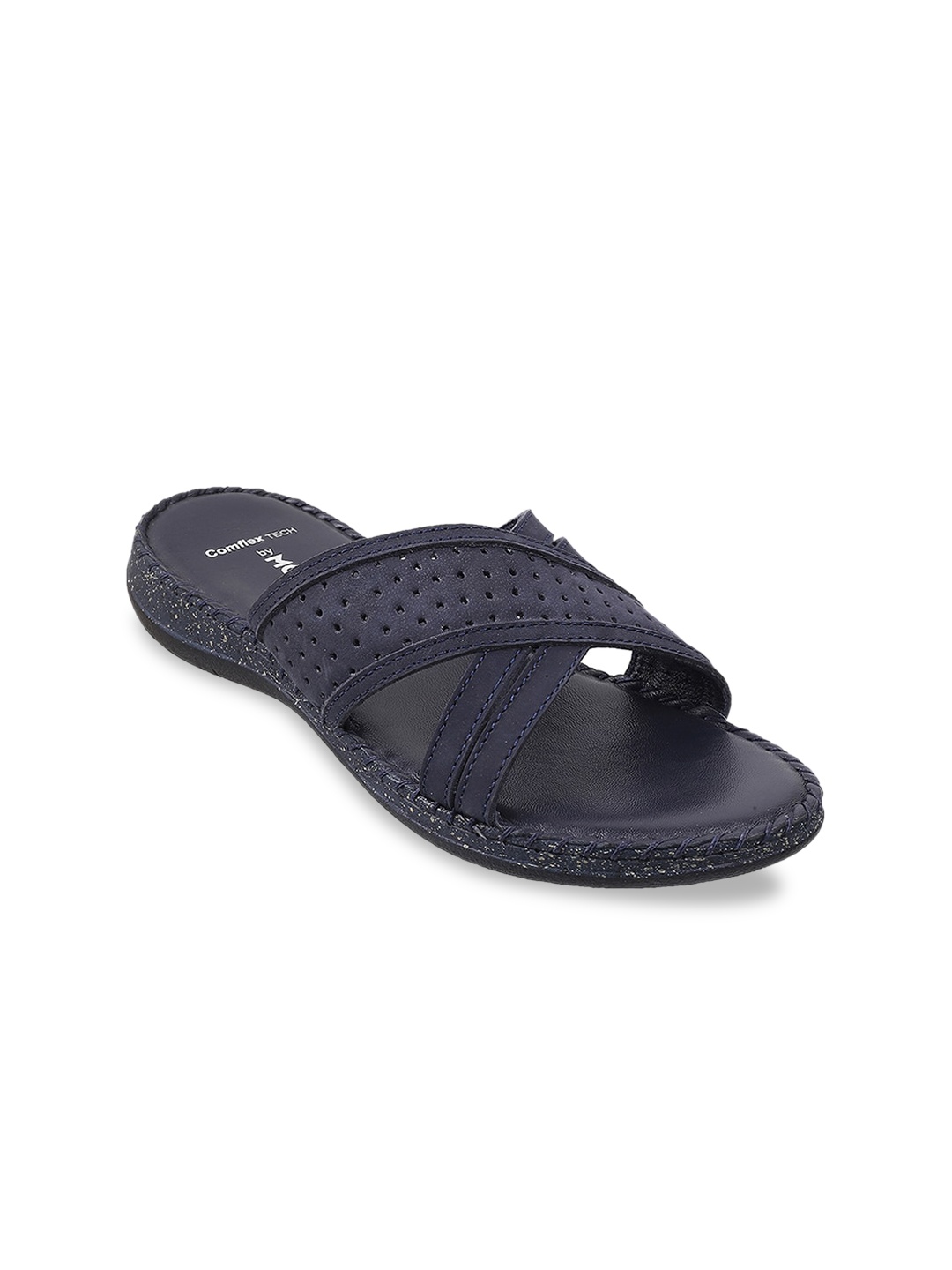 

Mochi Women Blue Open Toe Flats