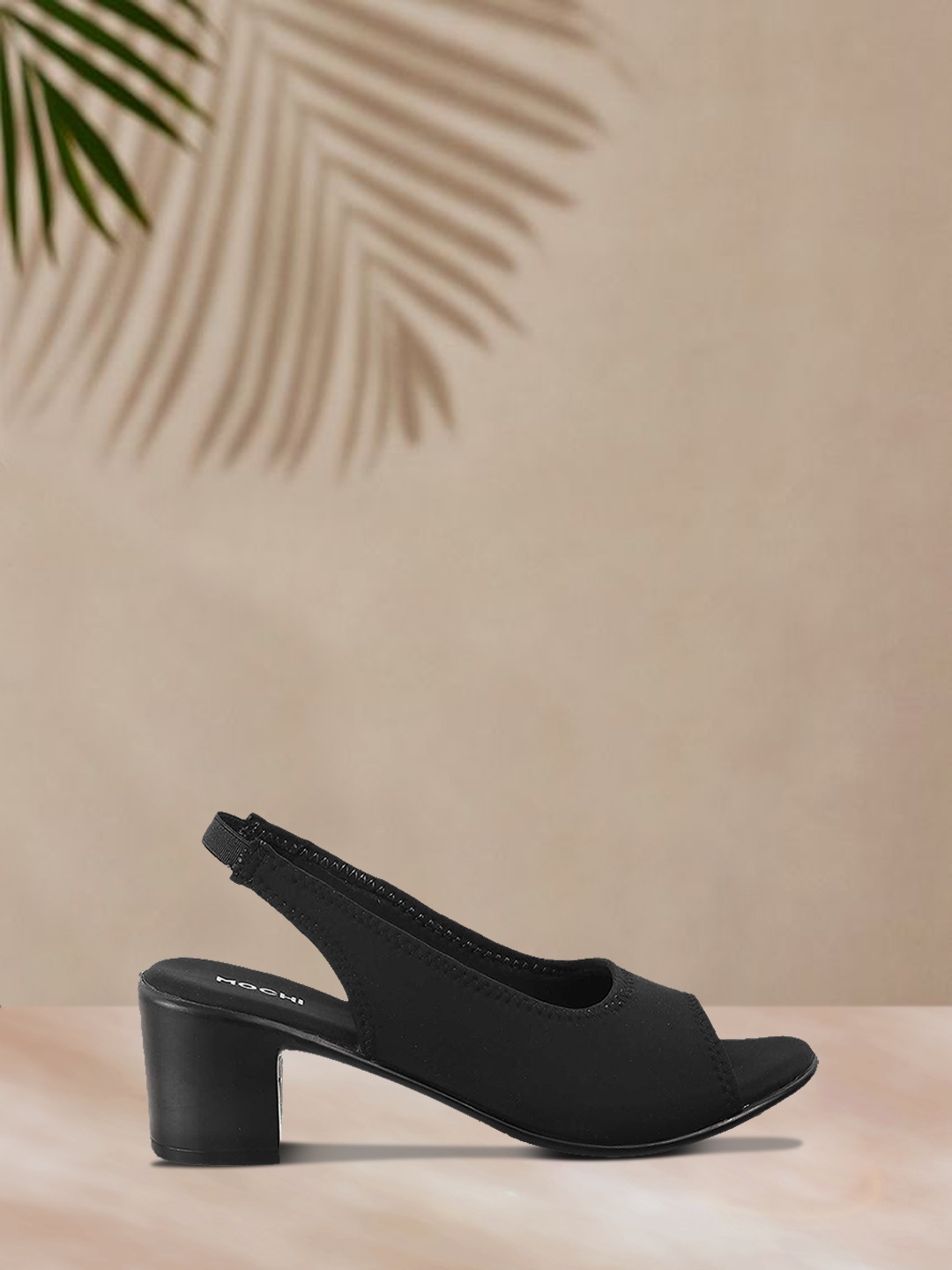

Mochi Black Block Peep Toes