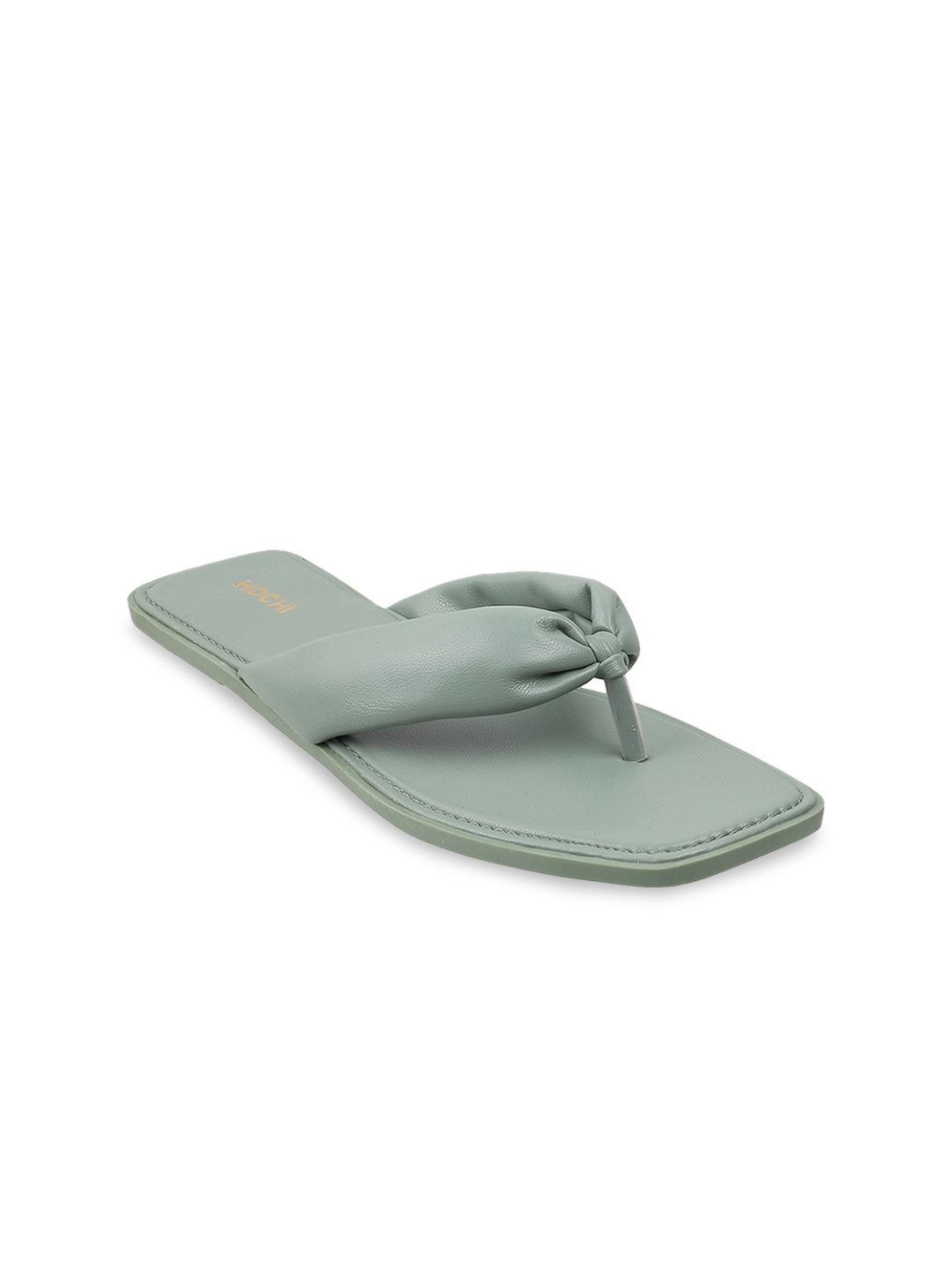 

Mochi Women Green Open Toe Flats