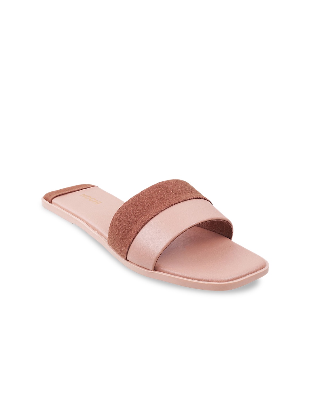 

Mochi Women Pink Open Toe Flats