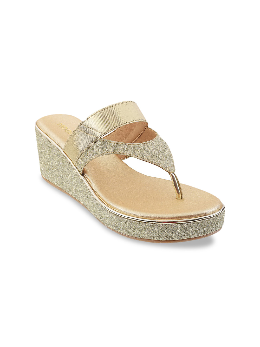 

Mochi Gold-Toned Wedge Sandals