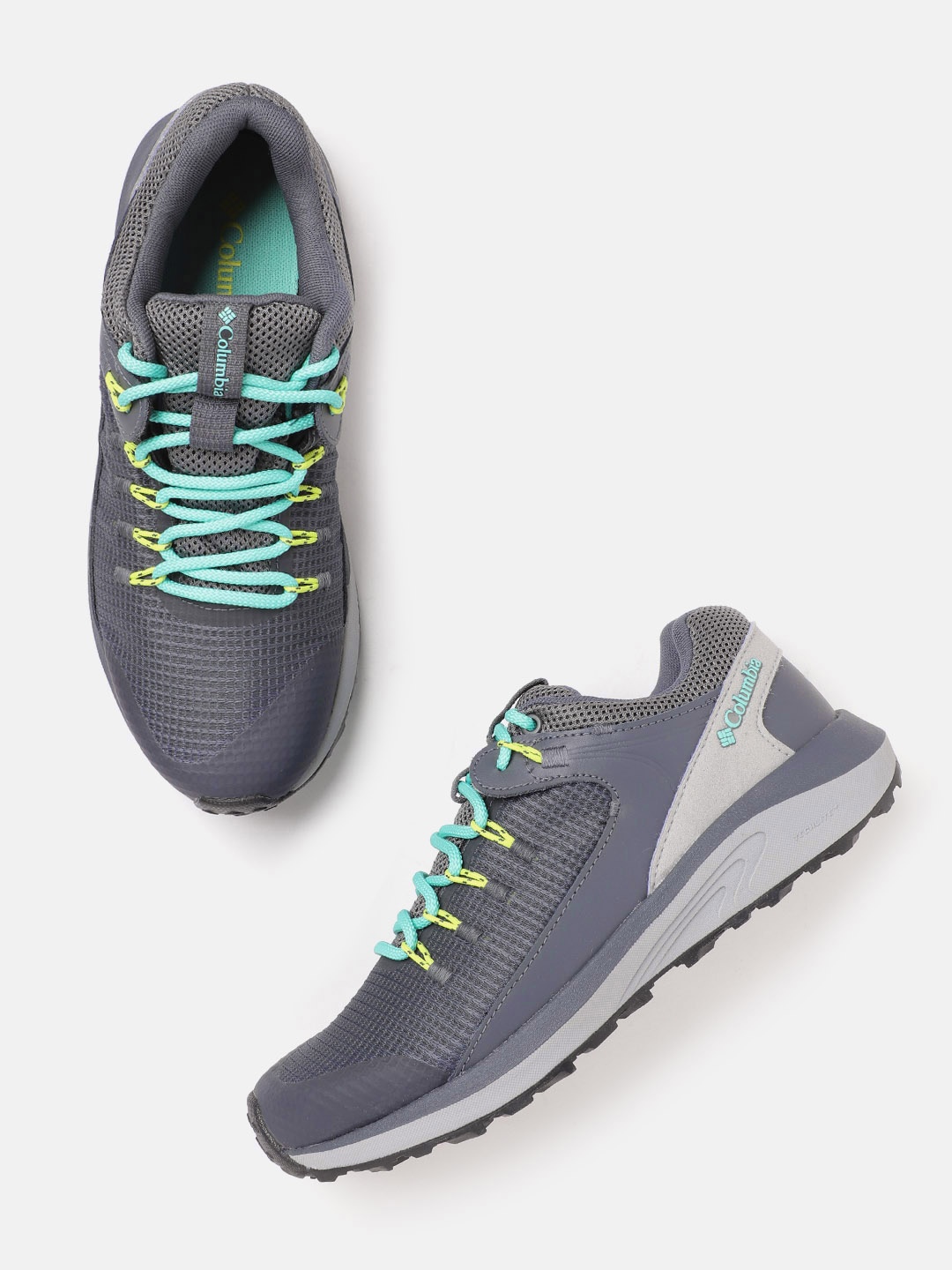 

Columbia Women Trailstorm Waterproof Mesh Trekking Non-Marking Shoes, Grey