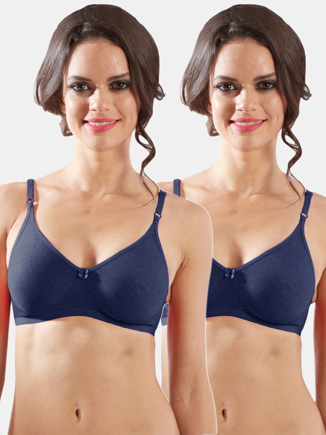 

Sonari Pack of 2 Navy Blue T-shirt Bras
