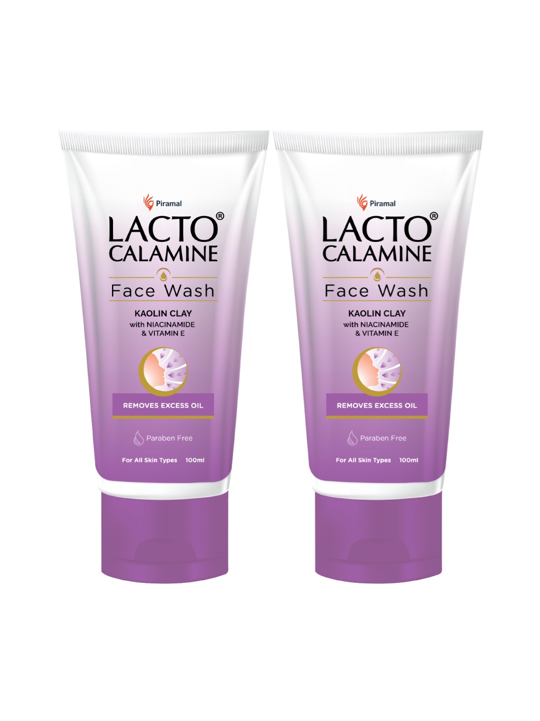 

Lacto Calamine Set of 2 Face Wash For Oily Skin With Kaolin Clay & Niacinamide- 100ml Each, White