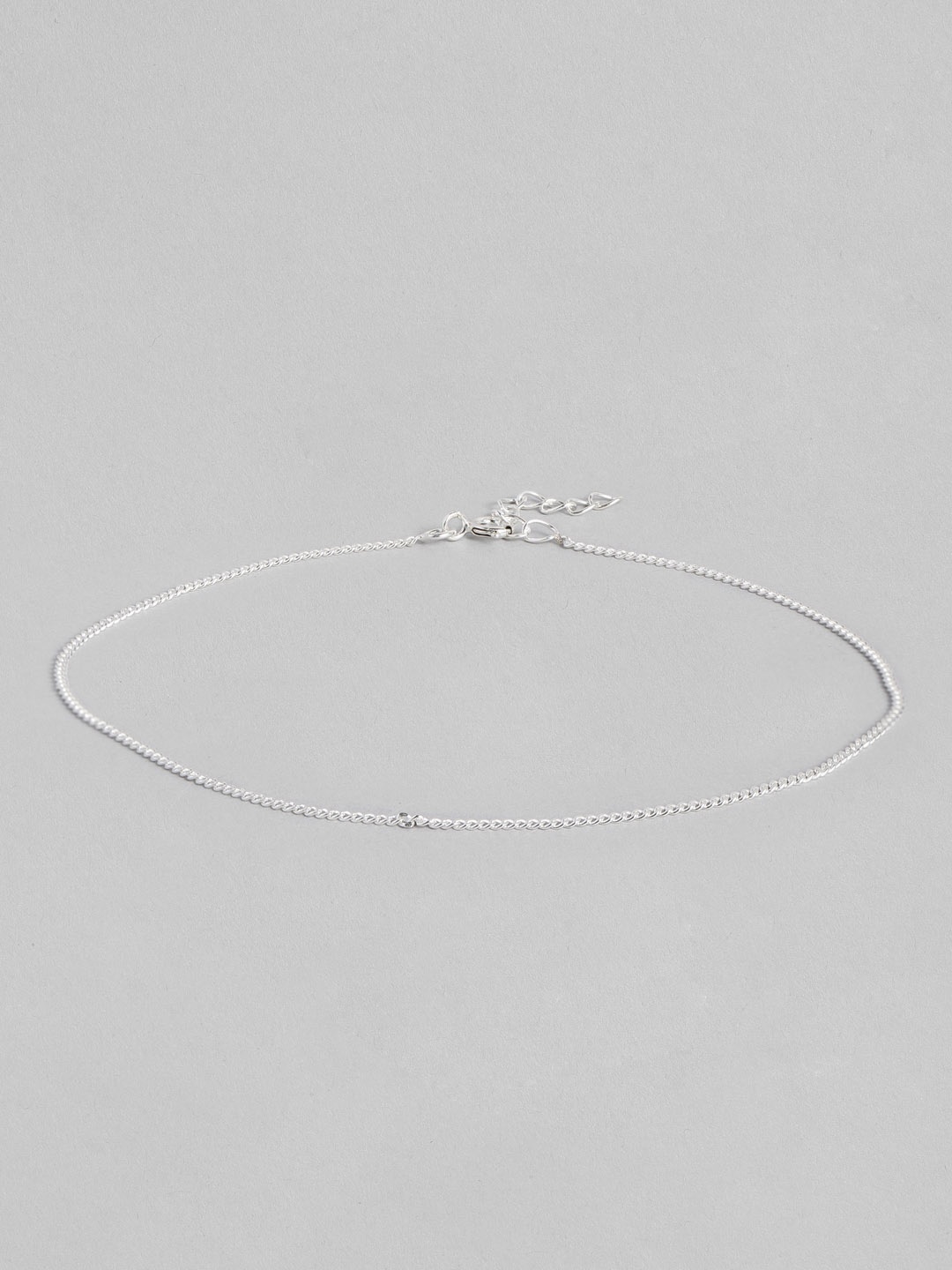 

TRISHONA Women Silver-Toned Chain Anklet