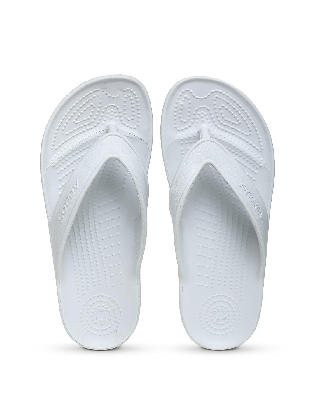 

ABROS Men Grey Solid Thong Flip Flops