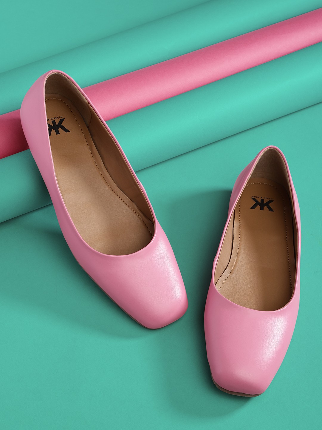 

Kook N Keech Women Pink Solid Ballerinas