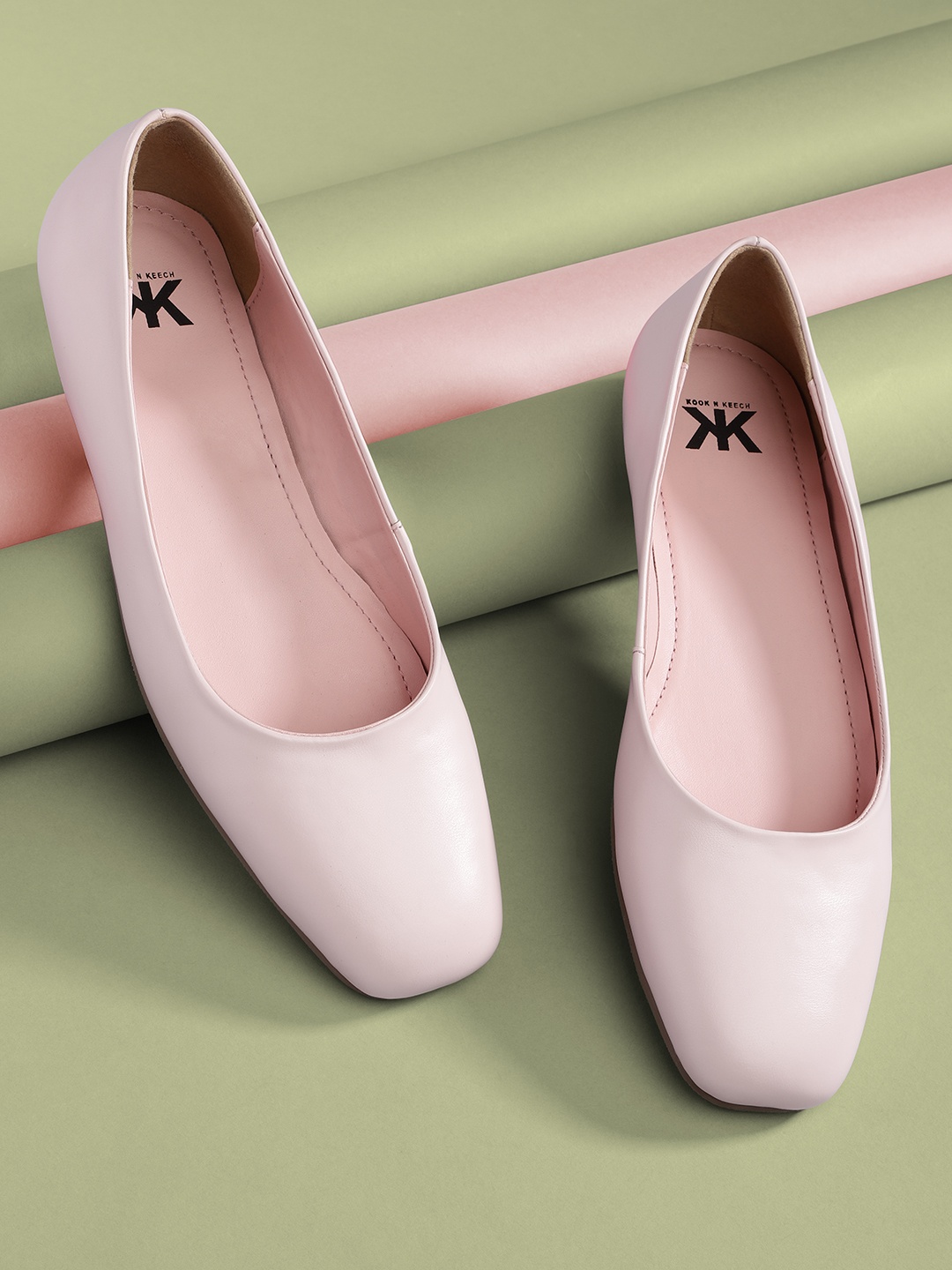 

Kook N Keech Women Pink Solid Ballerinas