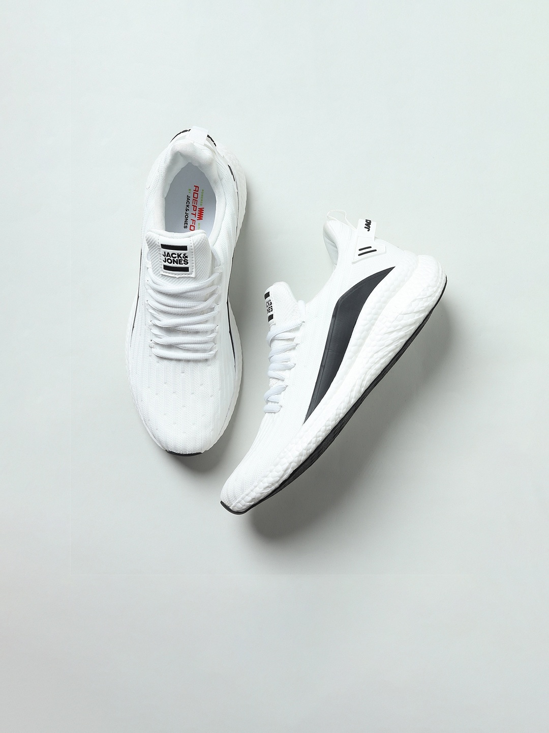 

Jack & Jones Men White Woven Design Sneakers