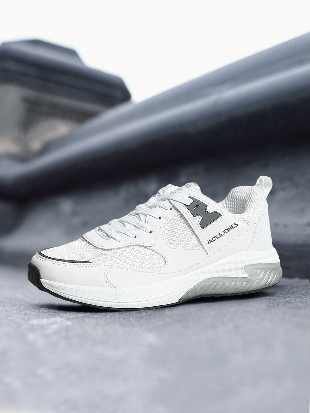 

Jack & Jones Men White Running Non-Marking Shoes