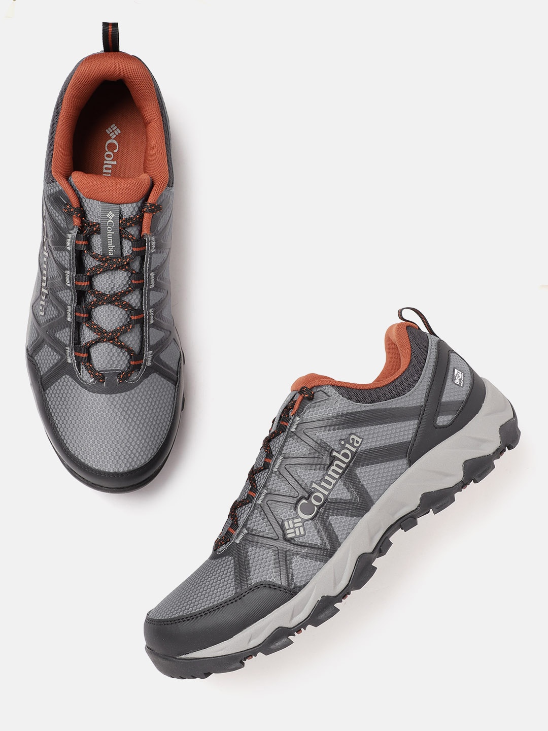 

Columbia Men Peakfreak X2 Outdry Textile Trekking Non-Marking Shoes, Grey