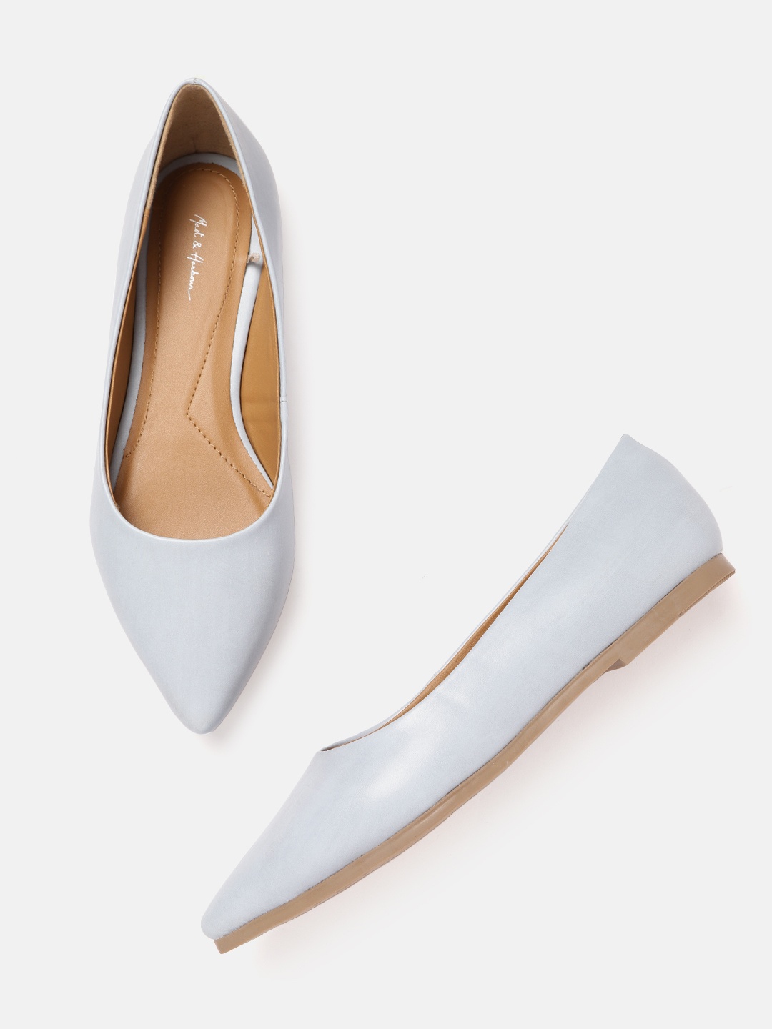 

Mast & Harbour Women Blue Solid Ballerinas
