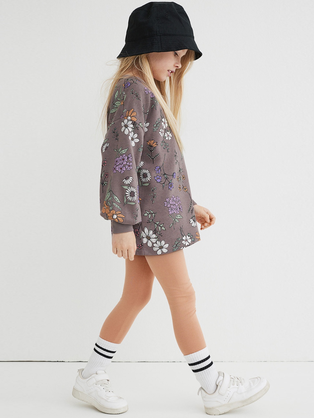 

H&M Girls Brown 2-Piece Printed Set