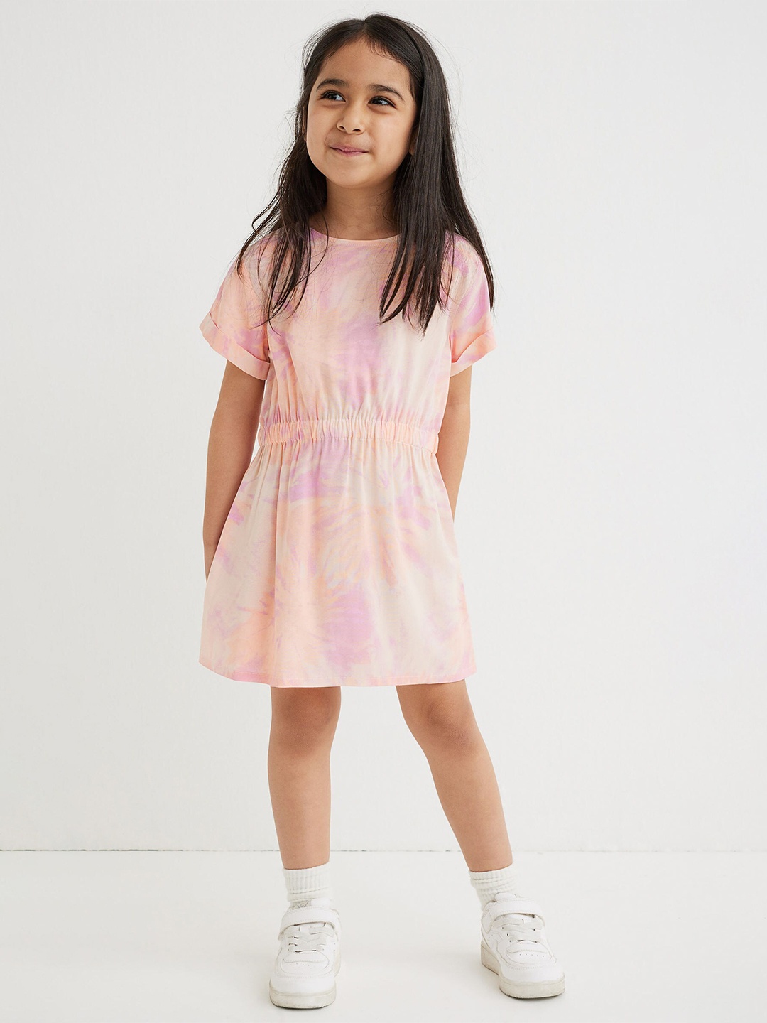 

H&M Girls Pink Patterned Dress