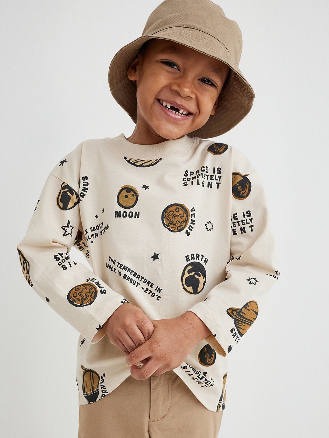 

H&M Boys Beige & Brown 2-pack Jersey Tops