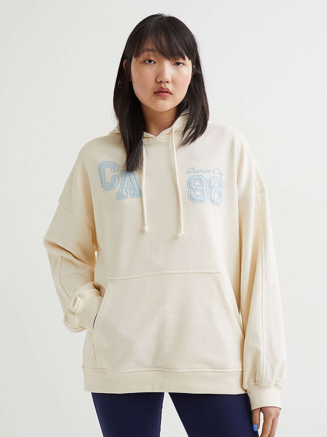 

H&M Beige Oversized Hoodie