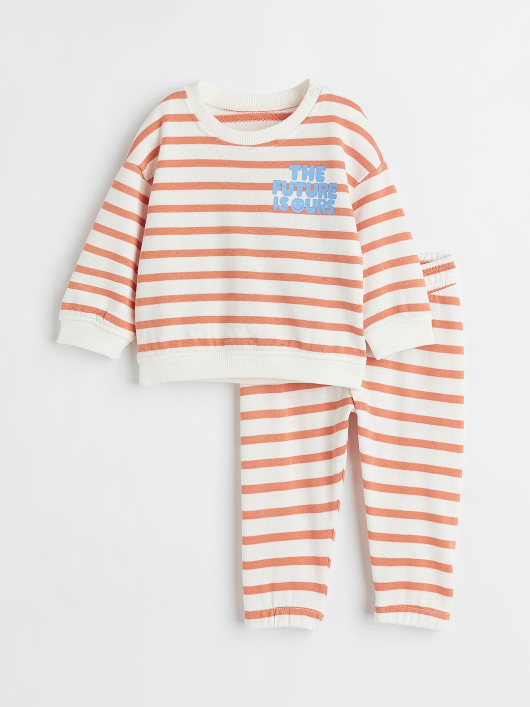 

H&M Boys White Printed 2-Piece Sweatshirt Set