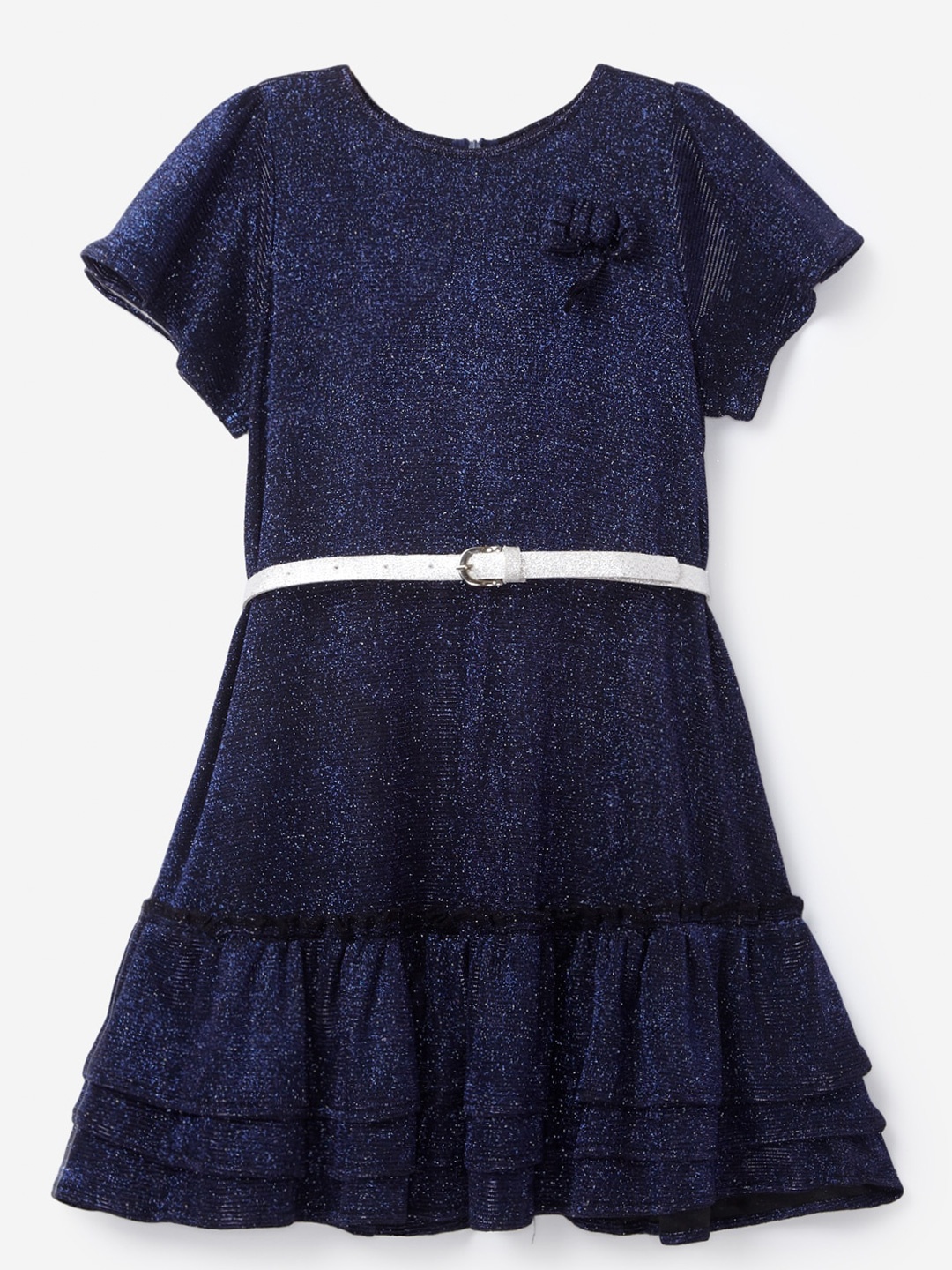 

YK Navy Blue Drop-Waist Dress