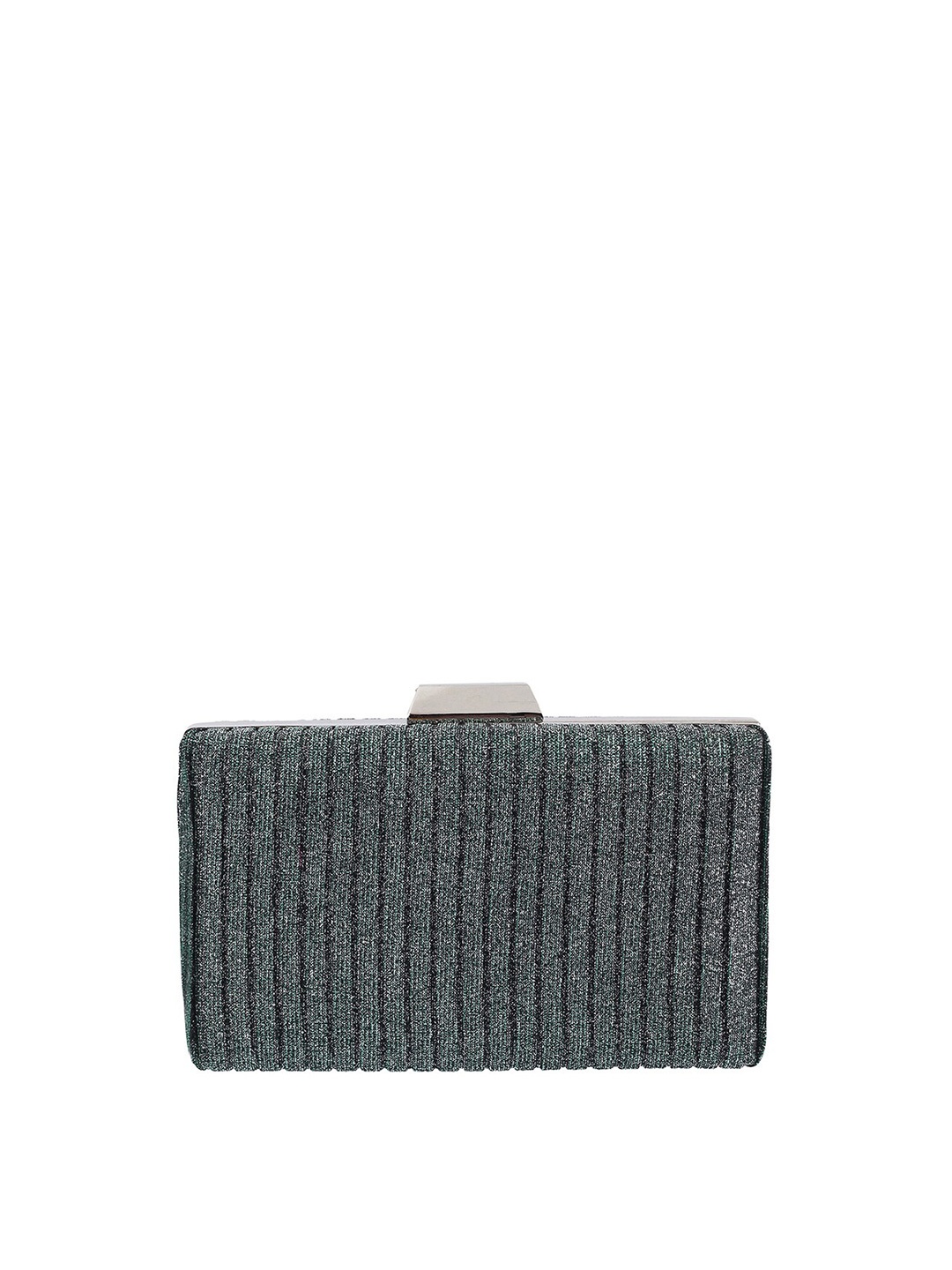 

Metro Green Embellished Box Clutch