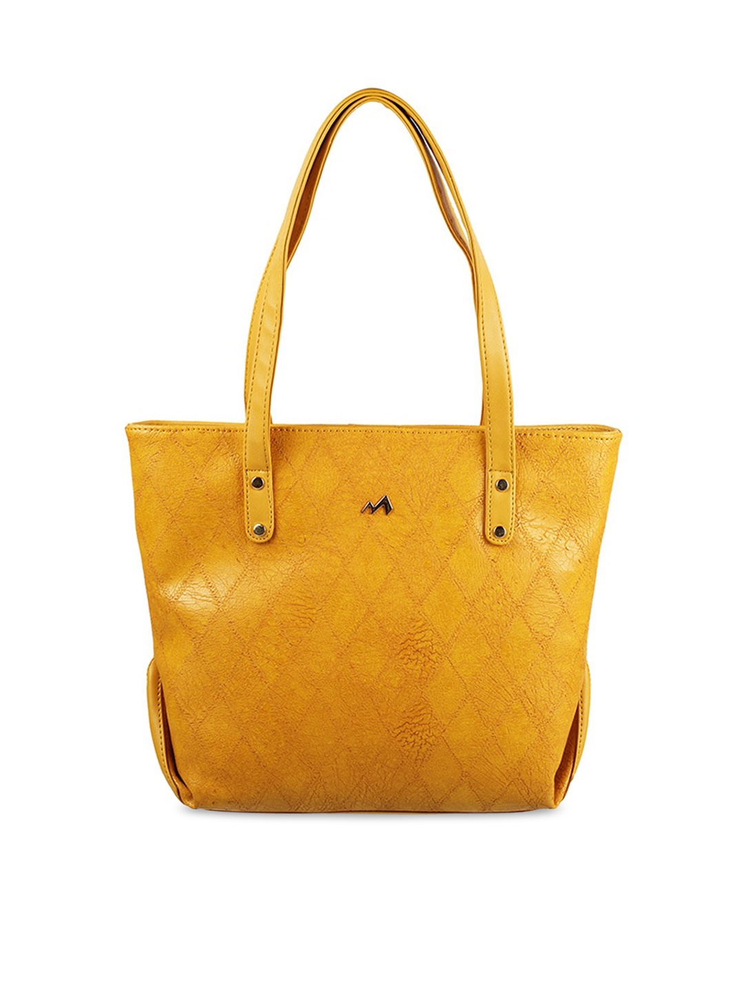 

Metro Yellow Textured PU Structured Shoulder Bag