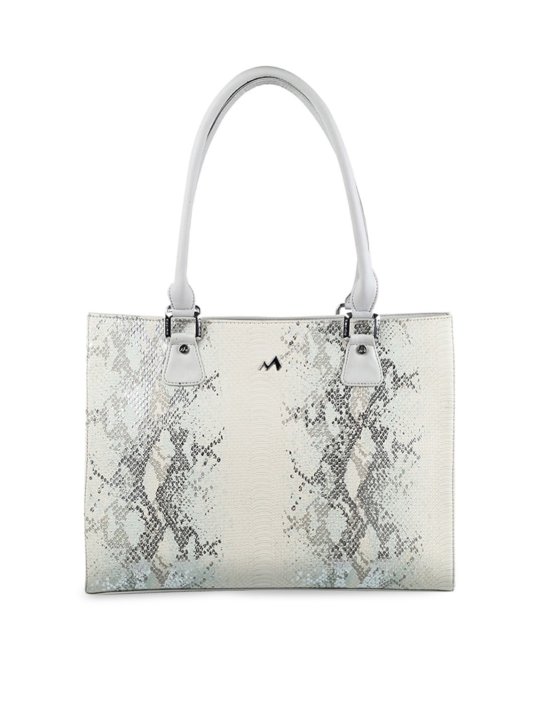 

Metro Beige Animal Printed PU Structured Handheld Bag