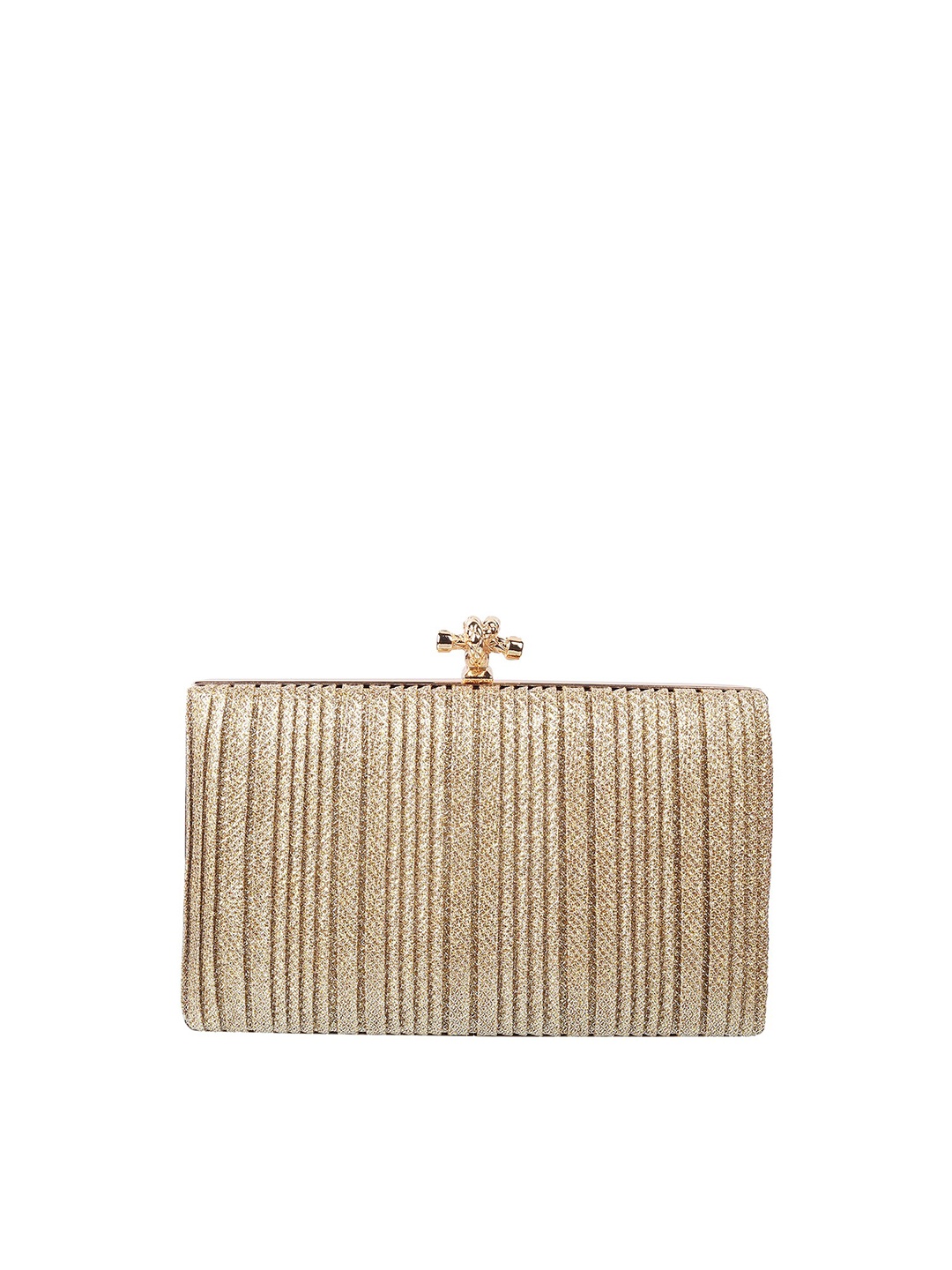 

Metro Gold-Toned Embellished Box Clutch