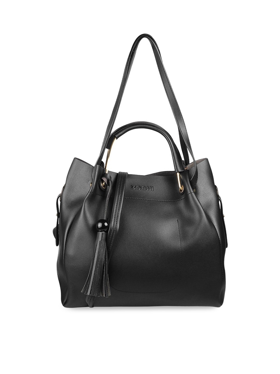 

Mochi Black PU Structured Handheld Bag