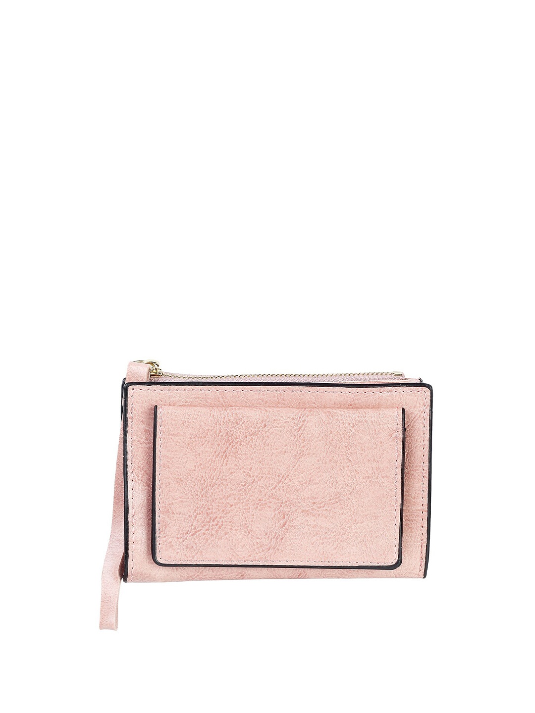 

WALKWAY by Metro Women Pink Textured Two Fold Wallet