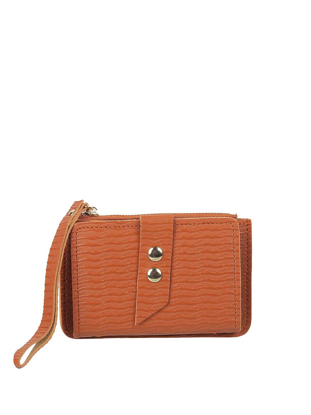 

WALKWAY by Metro Women Tan Textured Card Holder Wallet