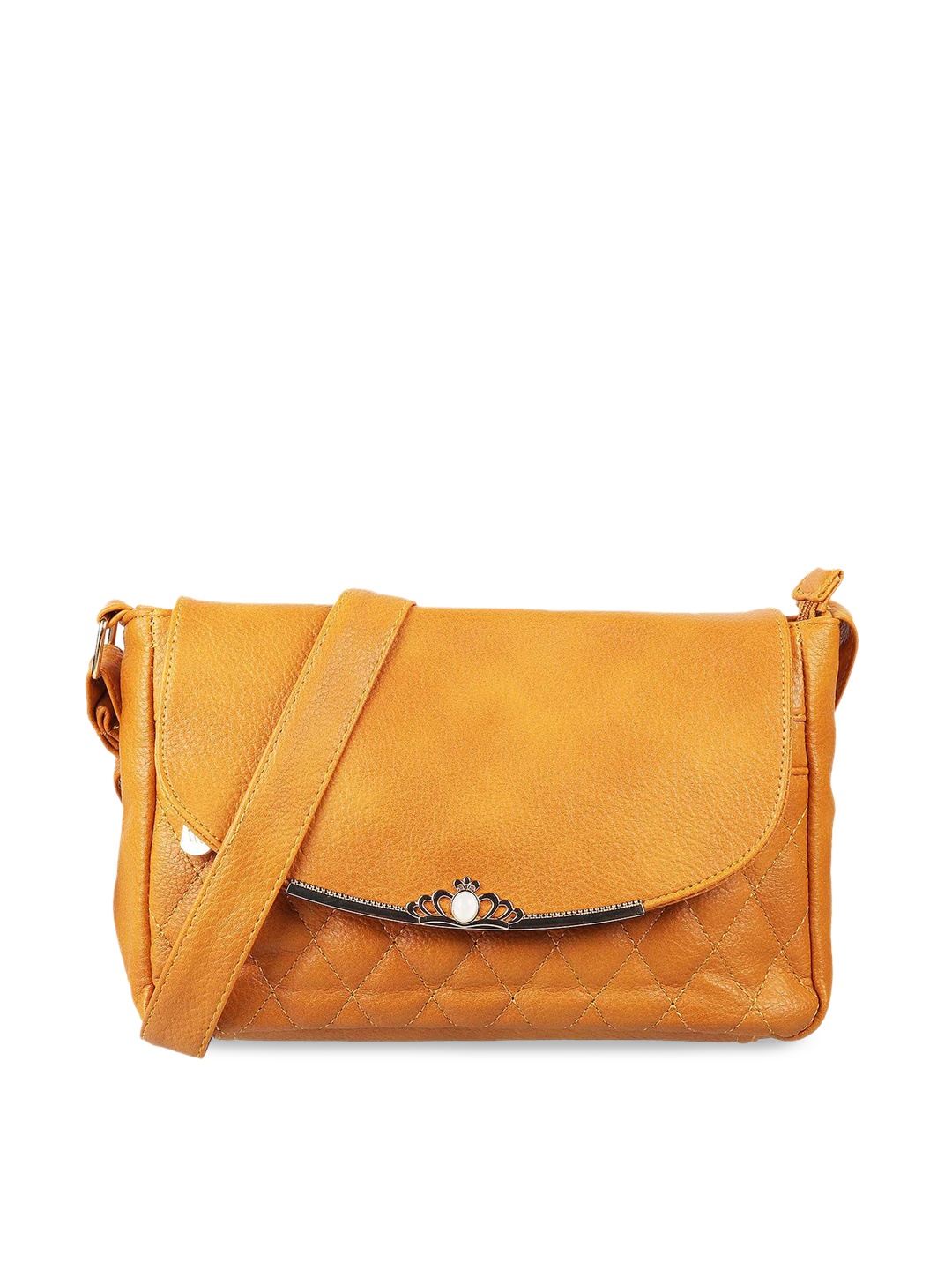 

WALKWAY by Metro Yellow Structured Sling Bag