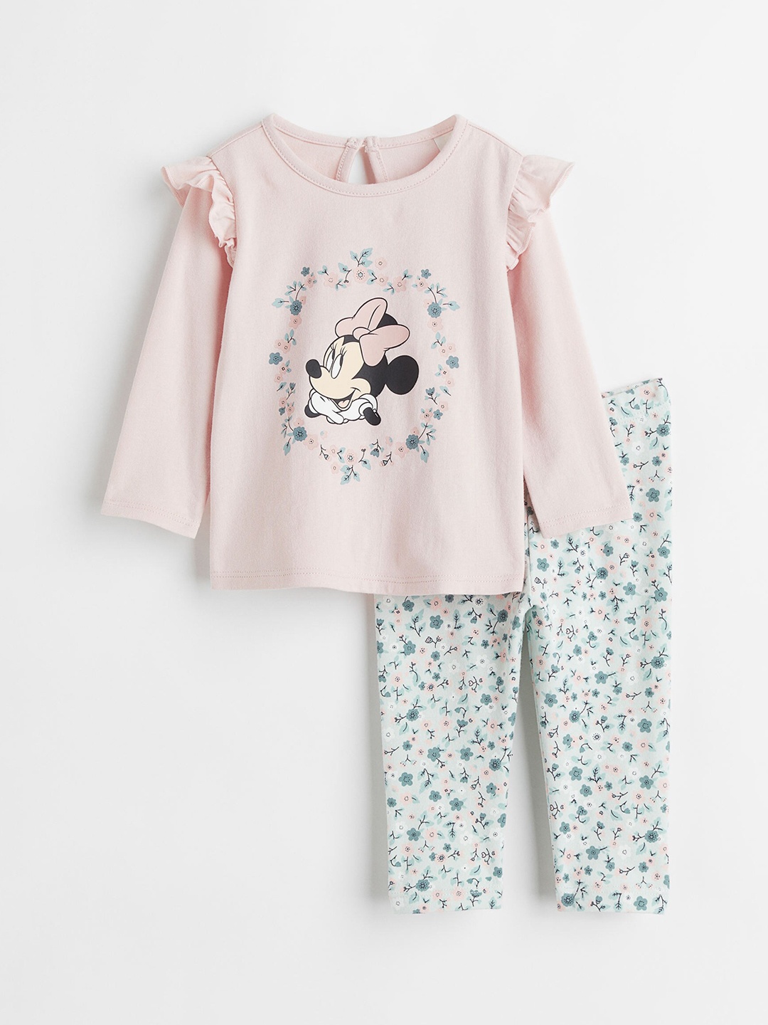 

H&M Girls Pink & White 2-Piece Printed Set