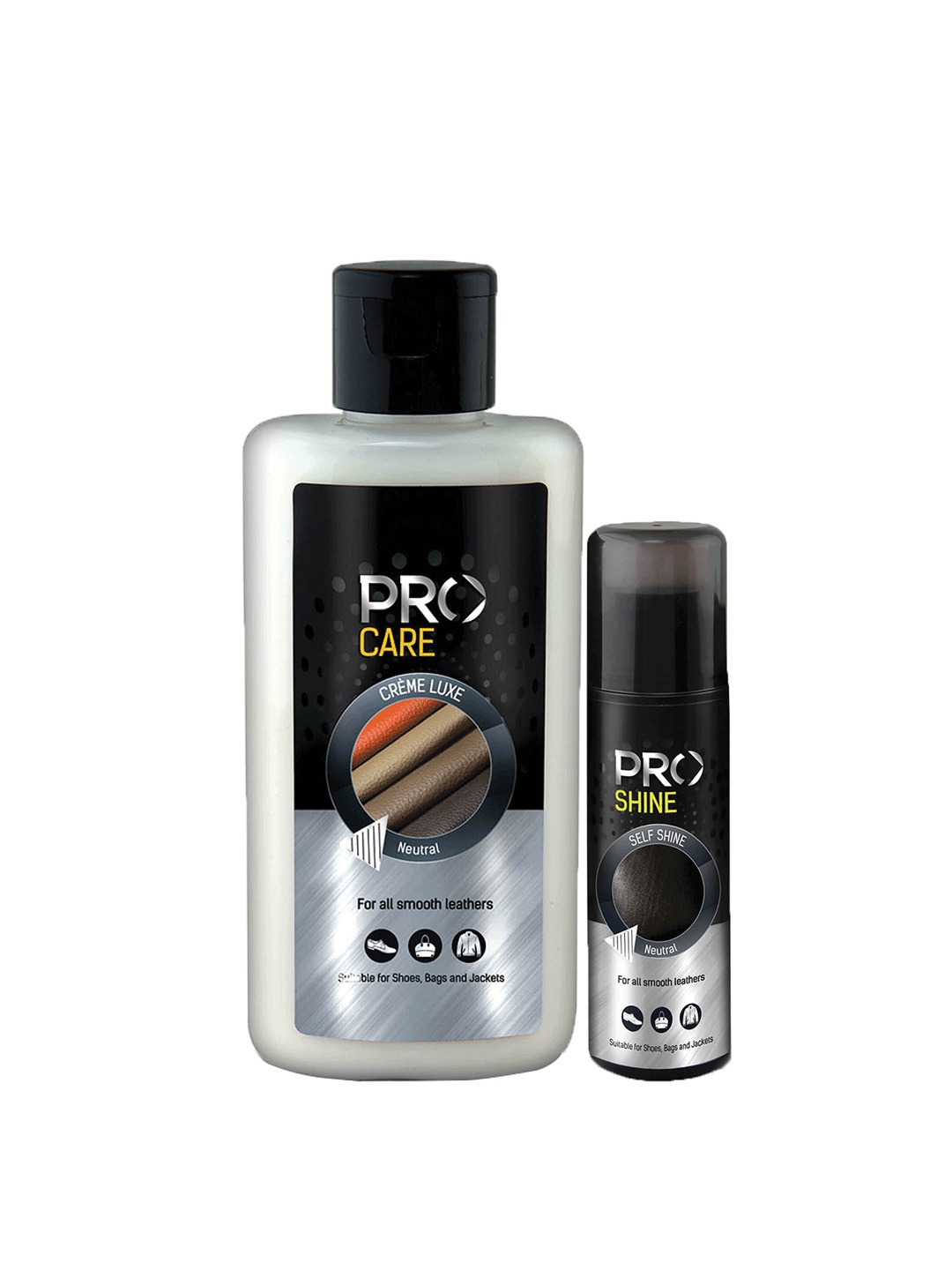 

PRO Set Of 2 Neutral Liquid Polish & Shoe Moisturizer, Black