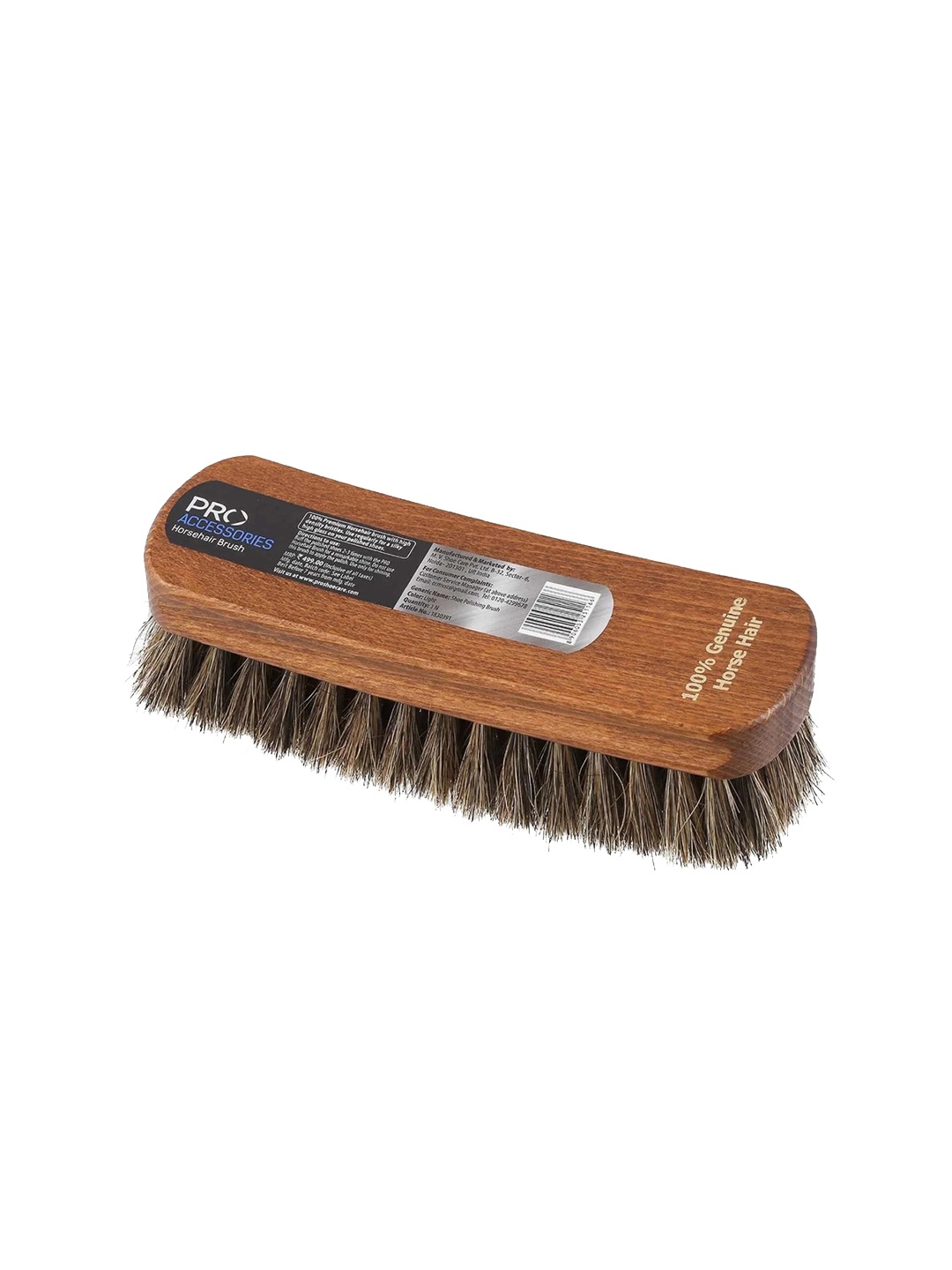 

PRO Leather Shoes Horse Hair Shoe Brush with Dense Bristles, Na