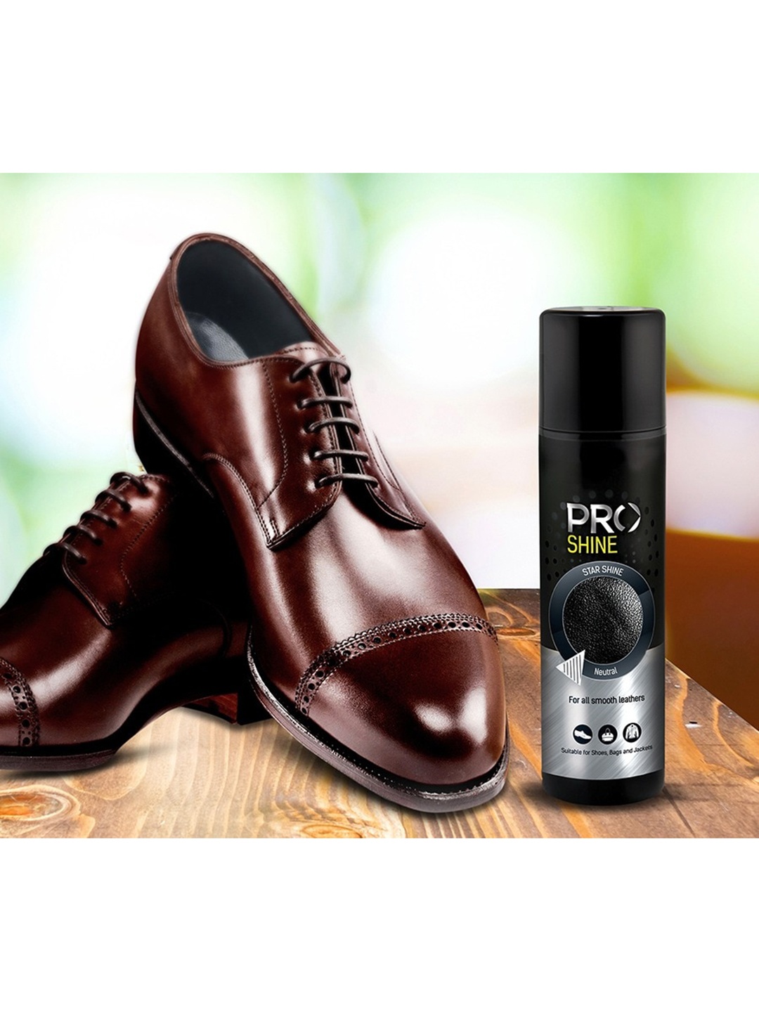 

PRO Nude Star Shine Neutral Leather Shoe Shining Spray- 250 ml