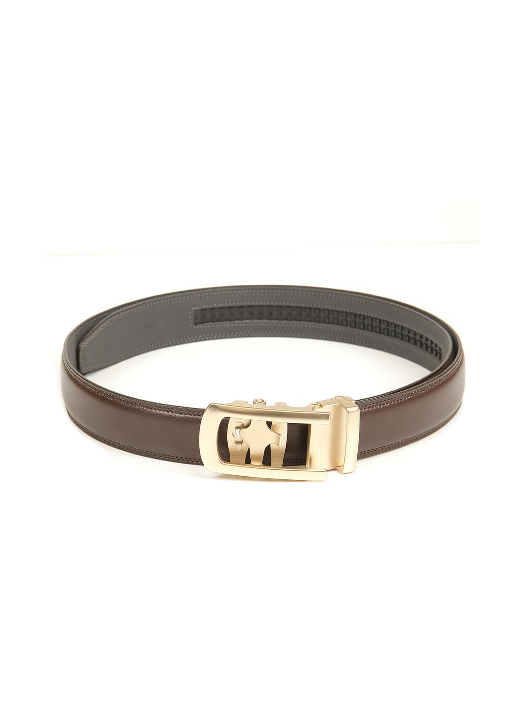 

Calvadoss Men Brown Textured PU Belt