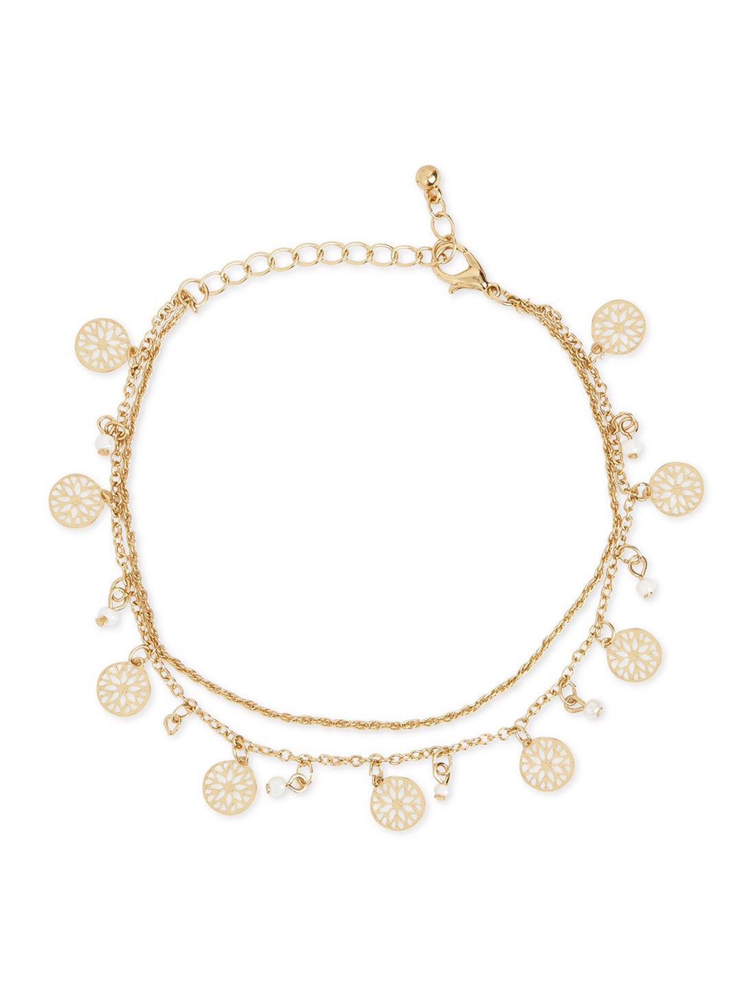 

20Dresses Gold-Toned Charming Anklets