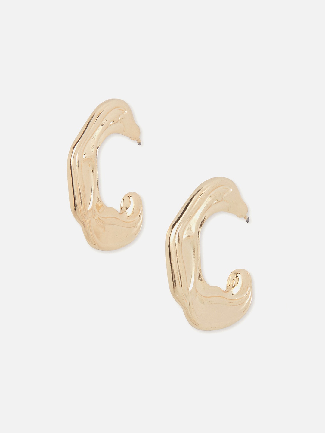 

20Dresses Gold-Toned Contemporary Half Hoop Earrings