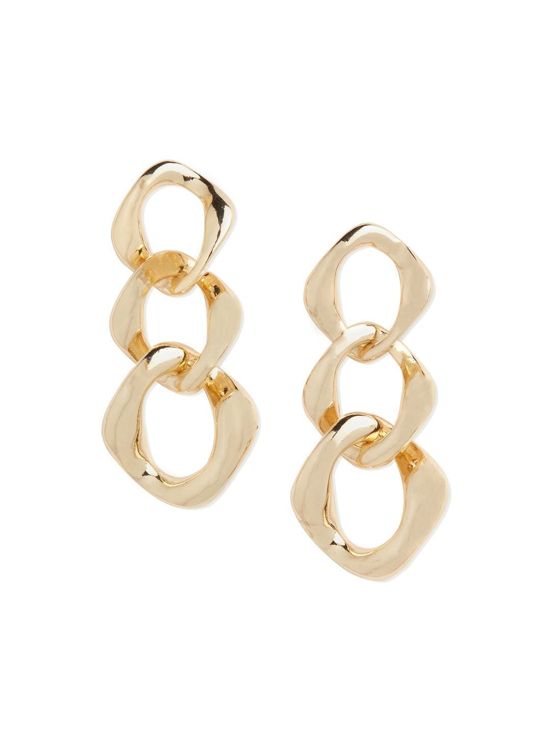 

20Dresses Gold-Toned Contemporary Drop Earrings
