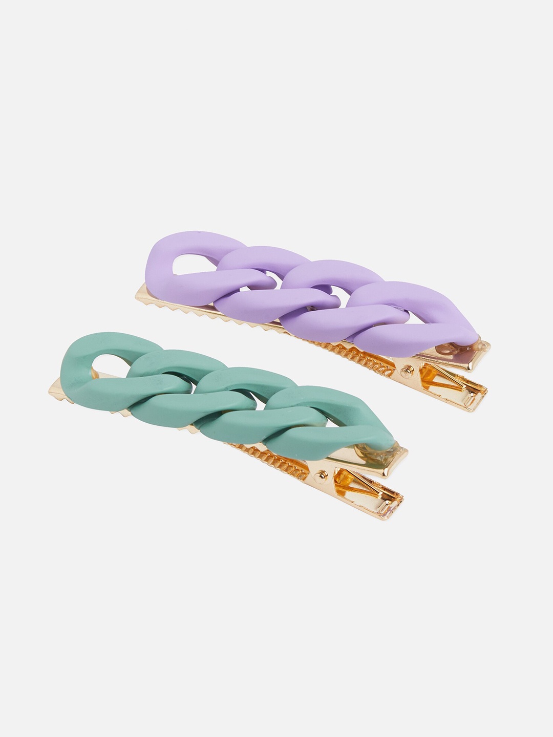 

20Dresses Women Green & Purple Set of 2 Alligator Hair Clips