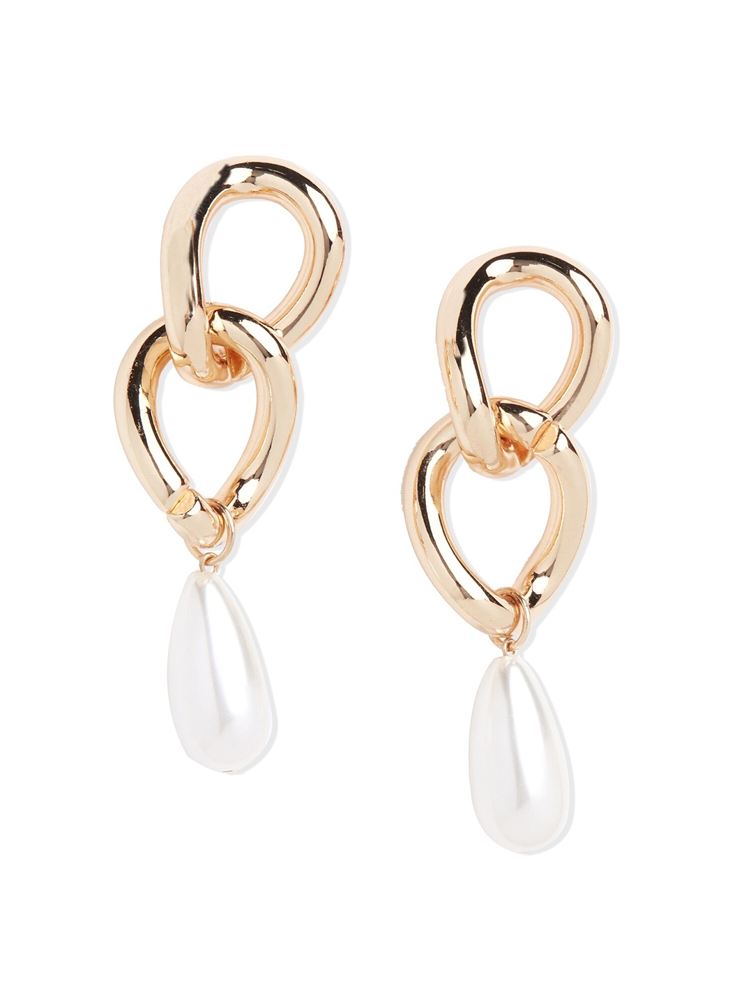 

20Dresses Gold-Toned Contemporary Drop Earrings