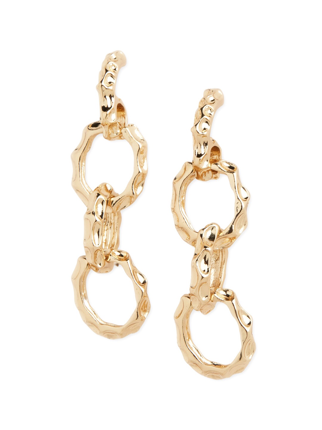 

20Dresses Gold-Toned Contemporary Drop Earrings