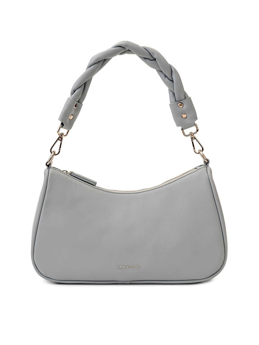 

MIRAGGIO Grey Structured Handheld Bag