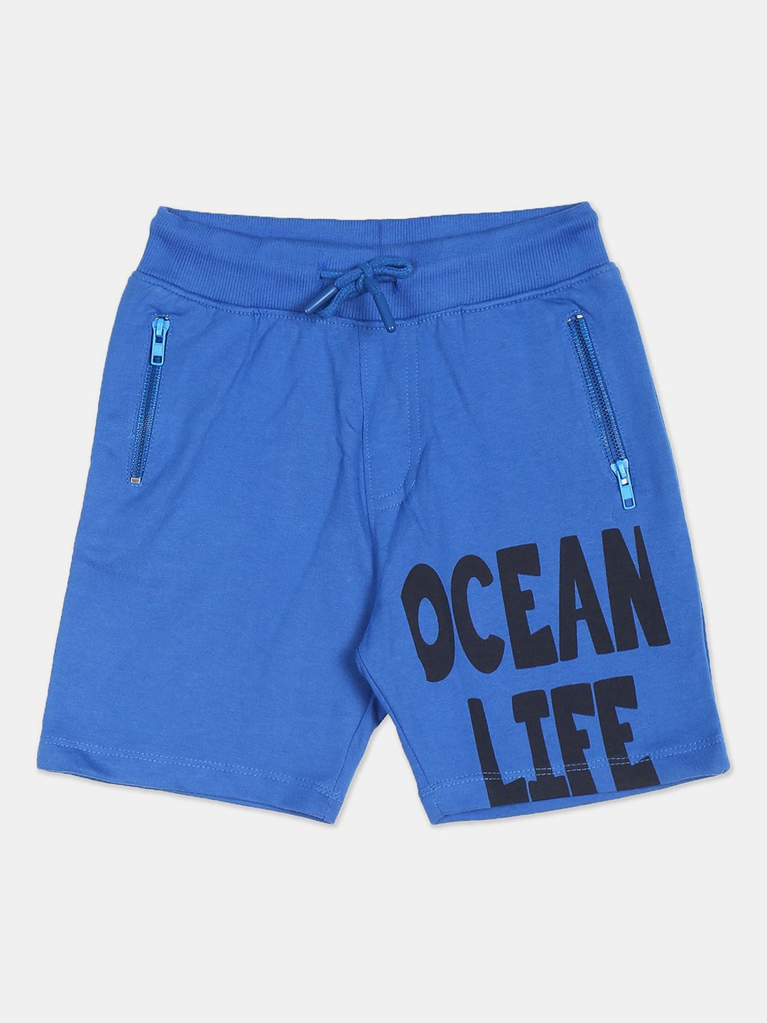 

Cherokee Boys Blue & Black Typography Printed Shorts