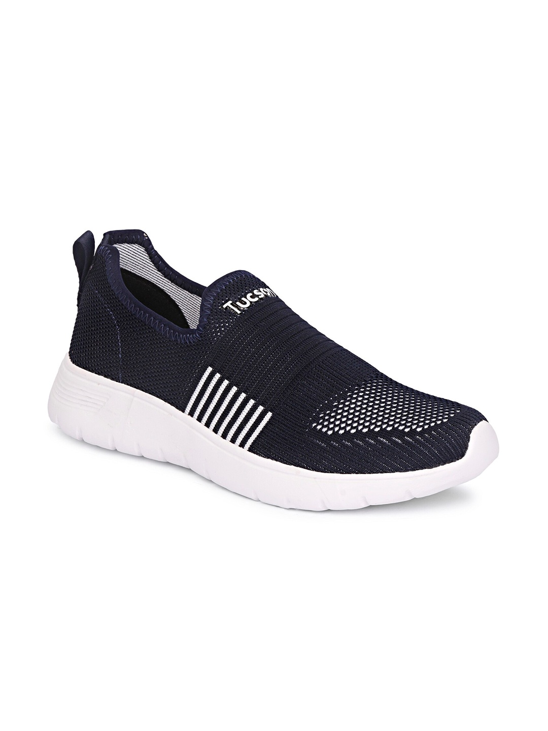 

Tucson Men Navy Blue Mesh Walking Shoes