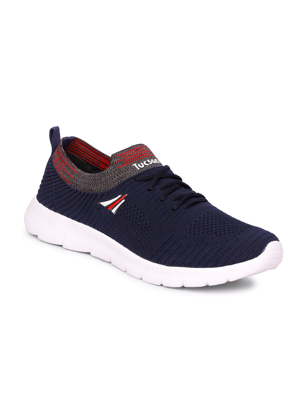 

Tucson Men Navy Blue & Red Mesh Walking Shoes