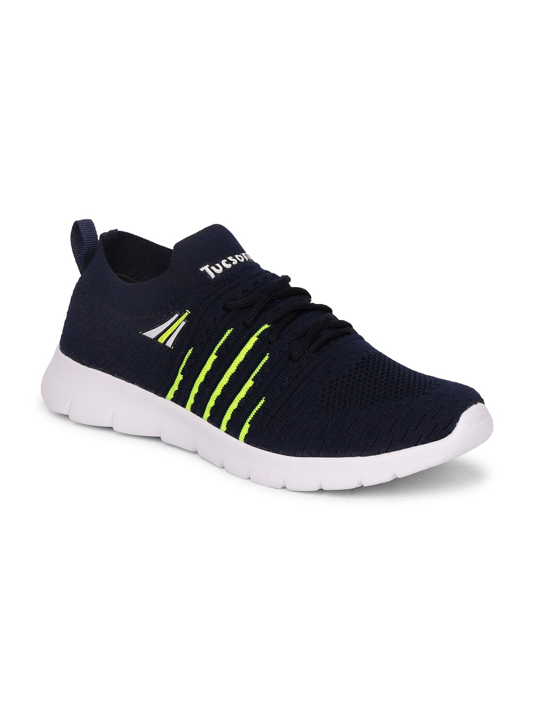 

Tucson Men Navy Blue & White Mesh Walking Shoes