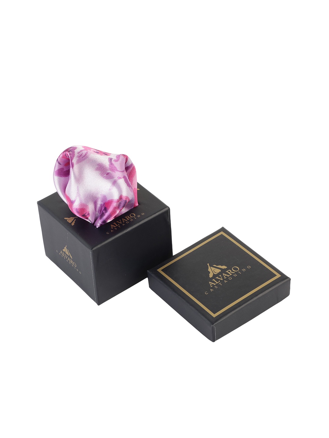

Alvaro Castagnino Men Violet & Pink Digital Printed Pocket Square