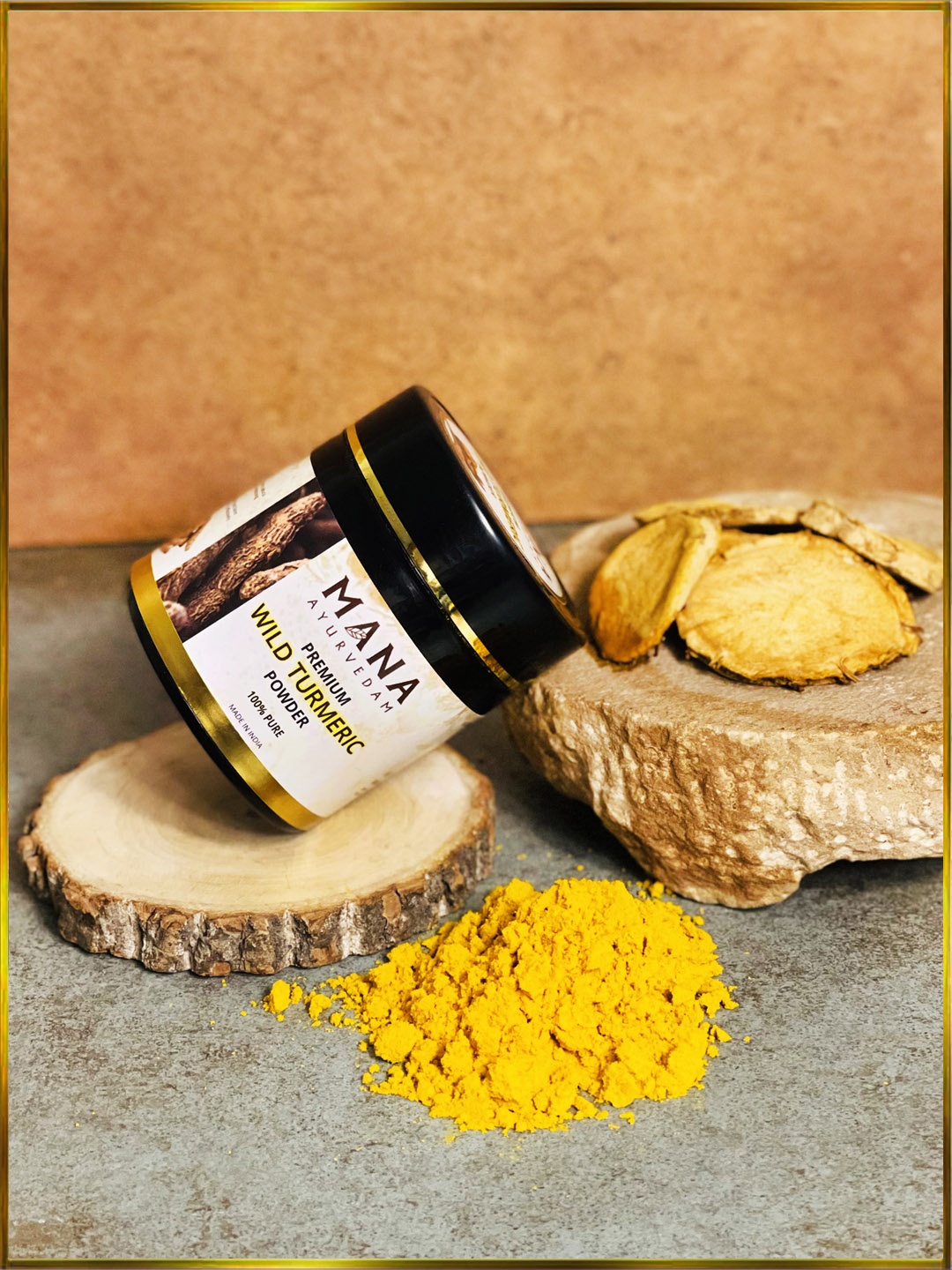 

MANA AYURVEDAM Premium Wild Turmeric Powder 100 g, Yellow